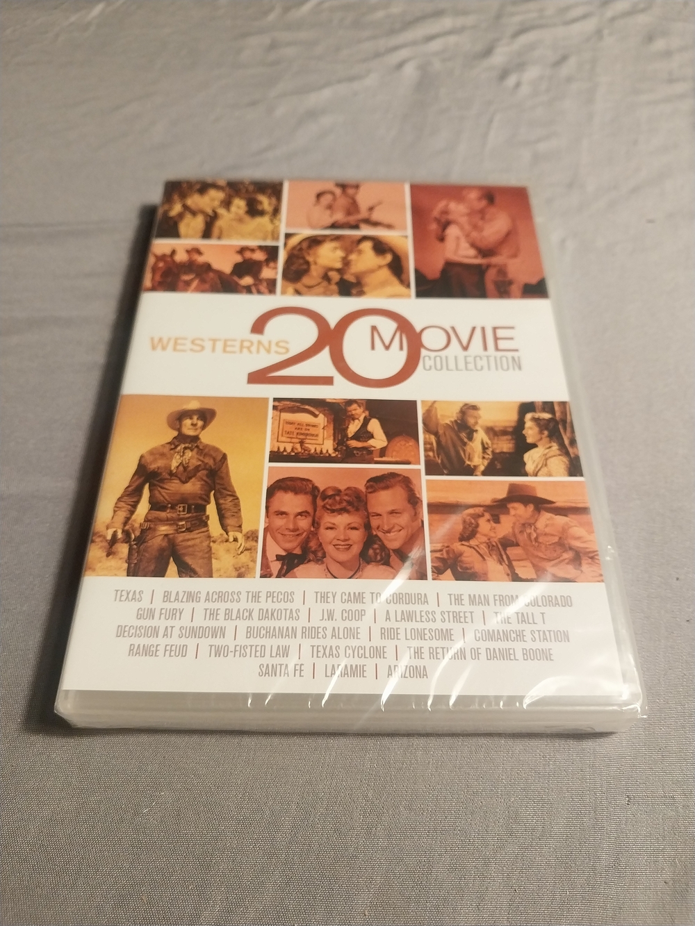 20 Movie Westerns Collection DVD Set - Orange & White #507
